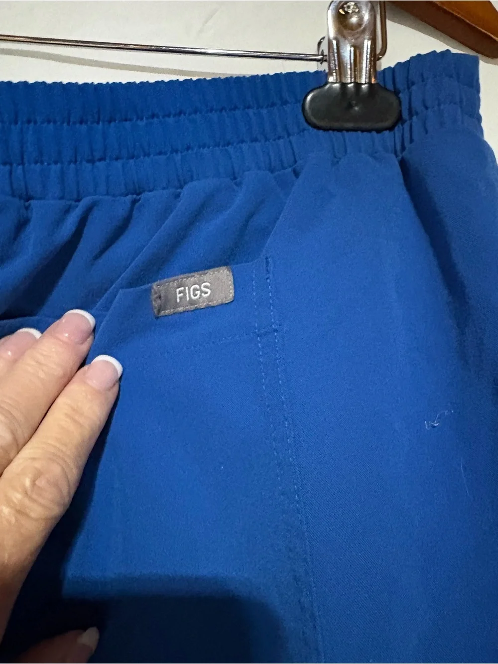 Figs Men's Royal Blue Drawstring Cargo Joggers